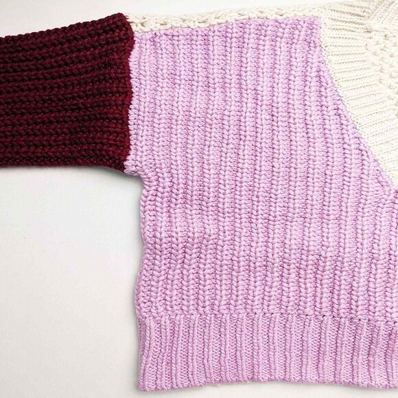 Wildfox Beverly Colorblock Loose Knit Sweater Small - Picture 4 of 7